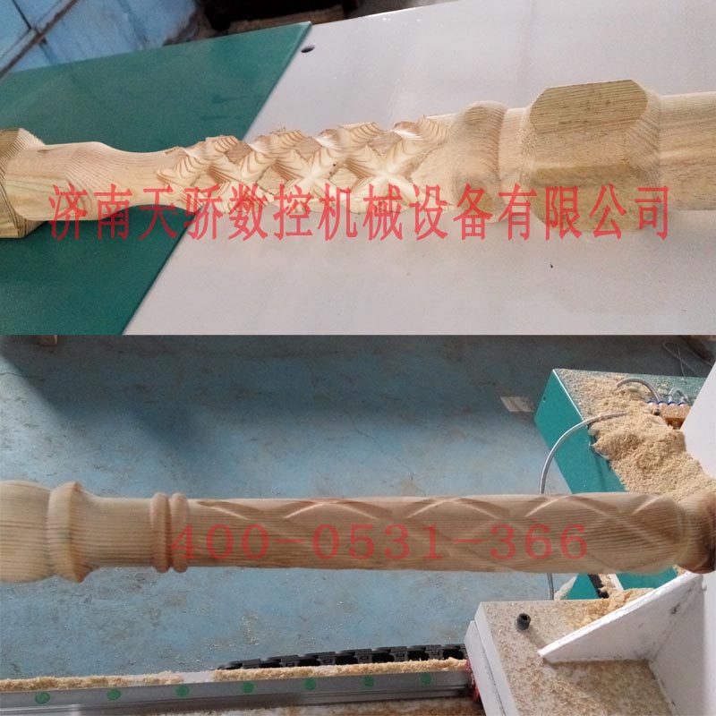 數控木工車床正反拉槽效果